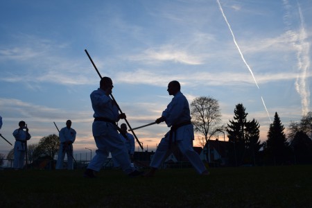 Het was een mooie avond om les te geven in Eku